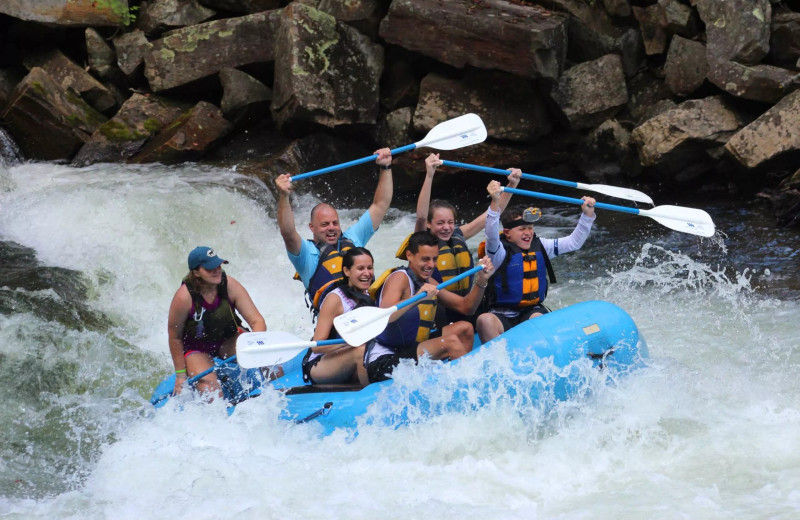 Rafting at Falling Waters Resort.