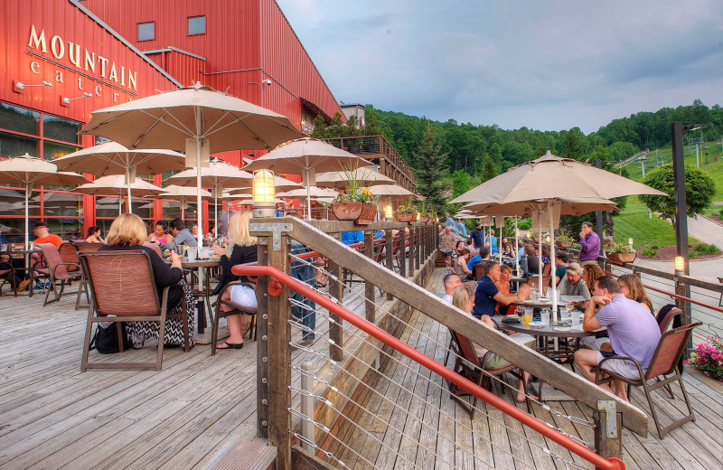 Patio at Bear Creek Mountain Resort.