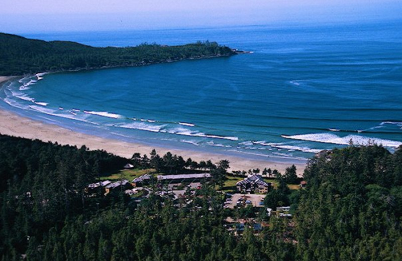 Aerial View of Pacific Sands Beach Resort 