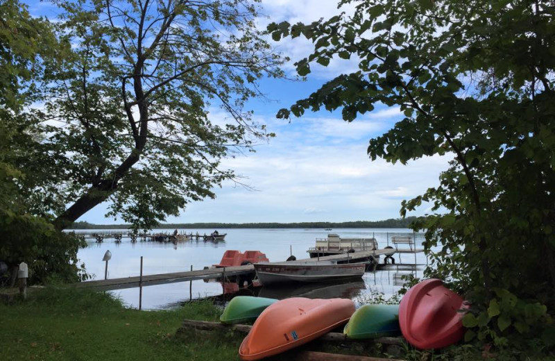 Lake view at Sunset Point Resort.