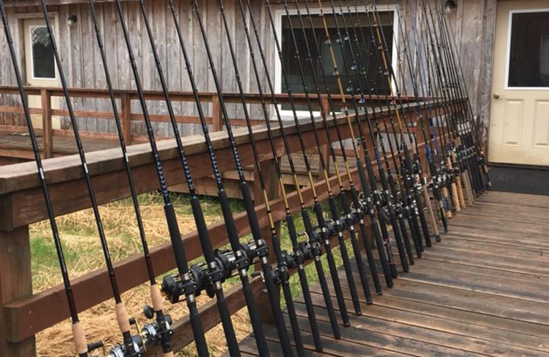 Fishing at Alaska's Big Salmon Lodge.