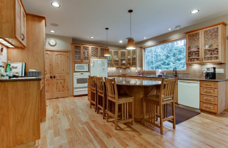 Kitchen at Olympic Foothills Lodge.