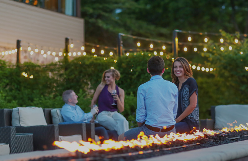 Patio at The Ridge Hotel.