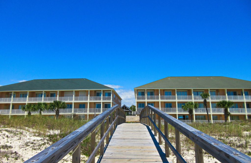 Rental exterior at Beachfront Rentals.