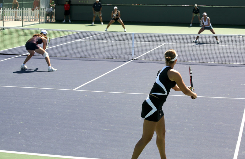 Tennis court at The Ridge Resorts.