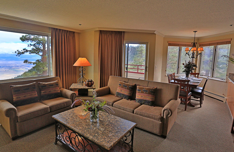 Guest living room at The Ridge Resorts.