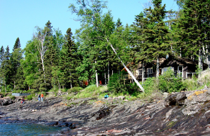 Shoreline at Solbakken Resort.