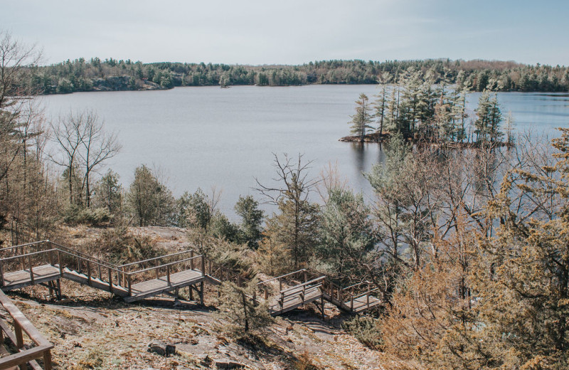 Lake view at Bobs Lake Cottages.