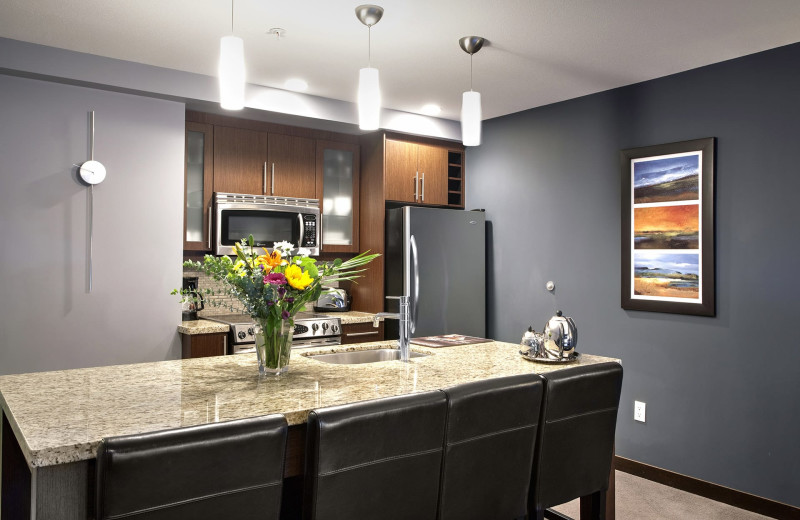 Guest kitchen at Sunrise Ridge Waterfront Resort.