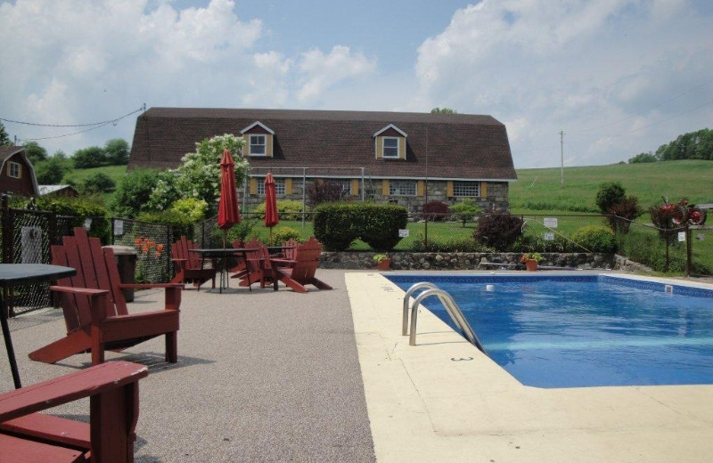 Outdoor pool at Fieldstone Farm.