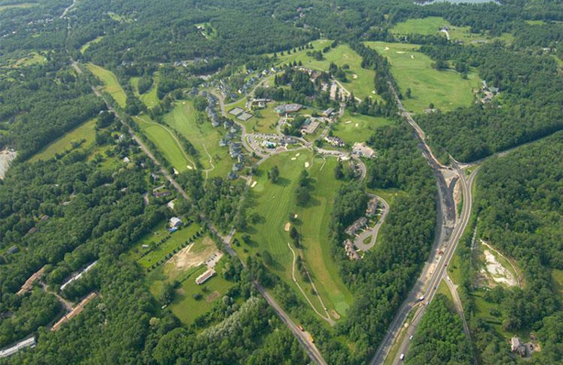 Aerial view of Cranwell Resort.