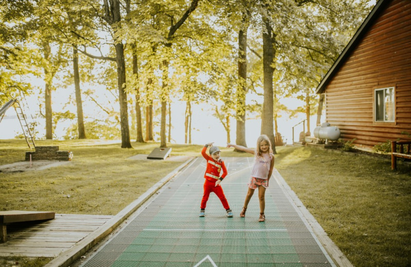 Shuffleboard at Kohl's Resort.