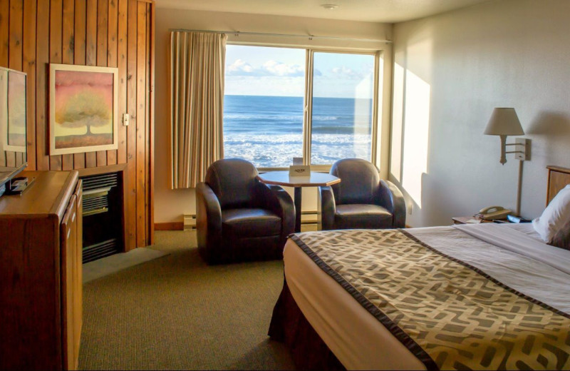 Guest room at Adobe Resort.