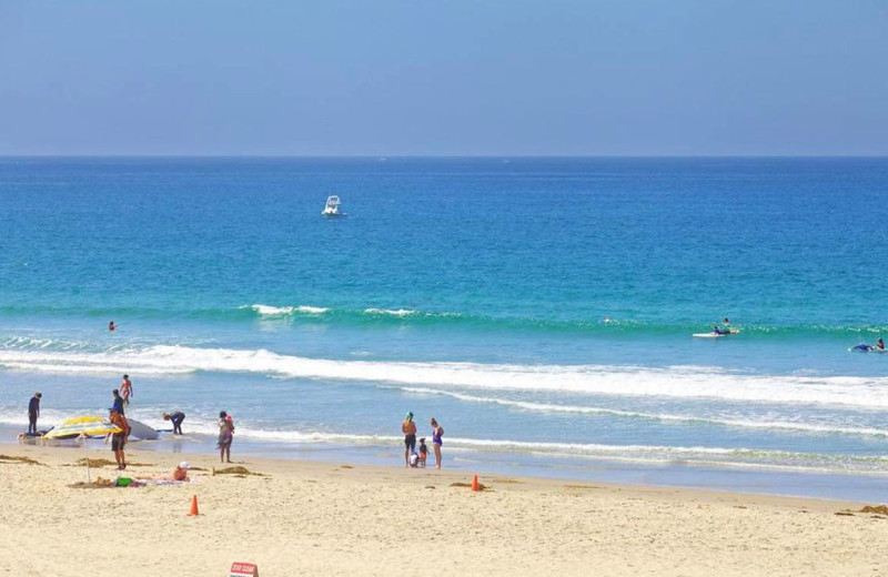 Beach at Surfer Beach Hotel.