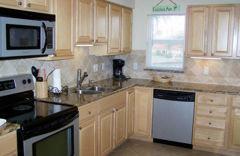 Vacation rental kitchen at Travel Resort Services, Inc.