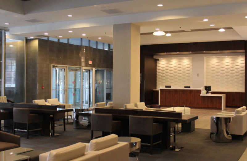 Lobby at Kansas City Marriott Country Club Plaza.