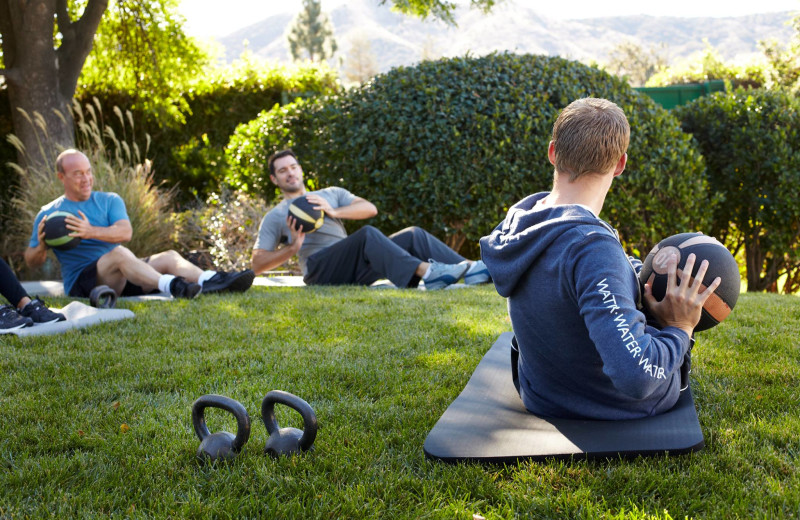 Fitness class at The Ranch Malibu.