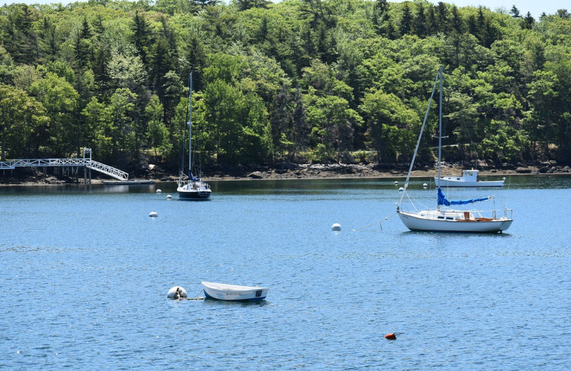 Boating at Five Gables Inn.