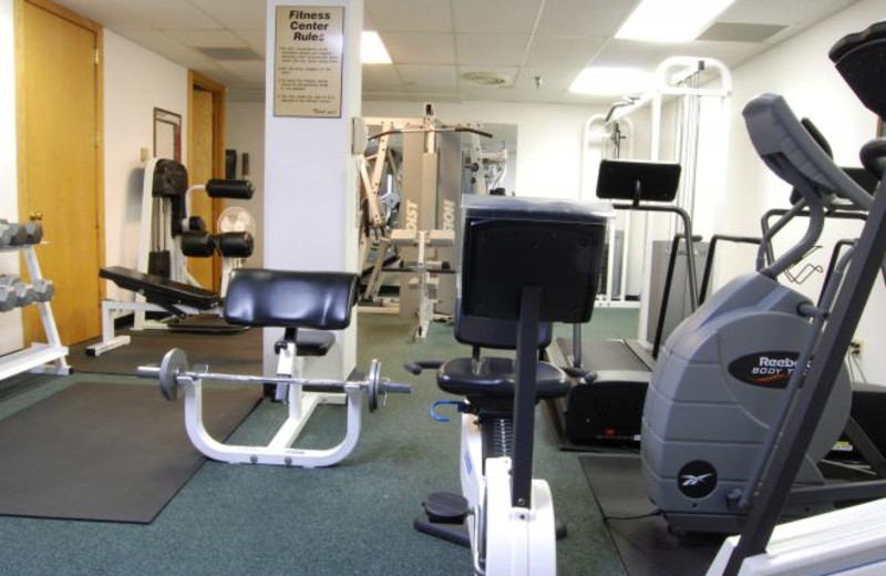 Fitness room at Fitgers Inn.