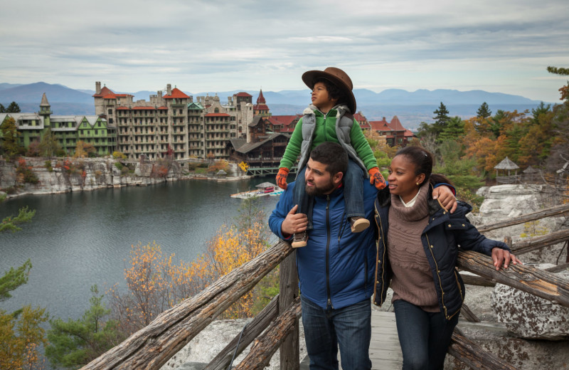 Hiking at Mohonk Mountain House.