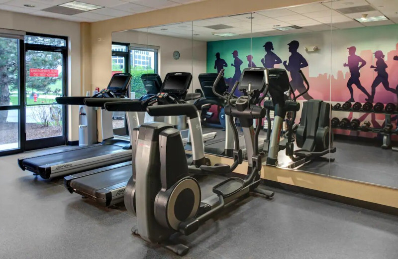 Fitness room at Hyatt Place Pittsburgh Cranberry.