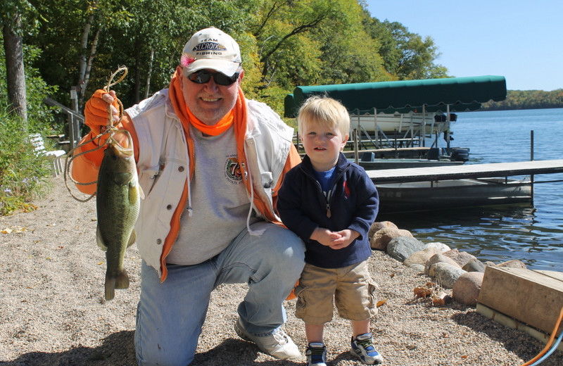 Bass fishing on East Silent Resort.