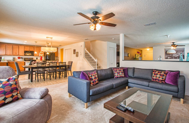 Rental family room at Vacation Pool Homes.