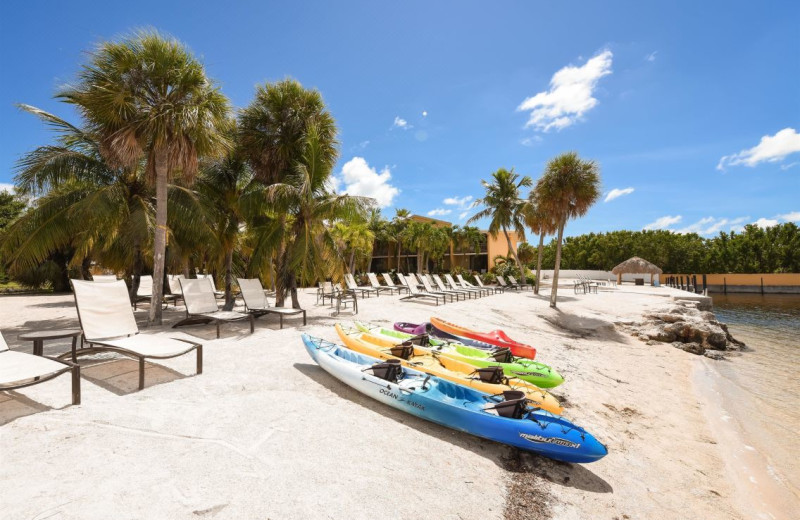 Beach at Hampton Inn at Manatee Bay.