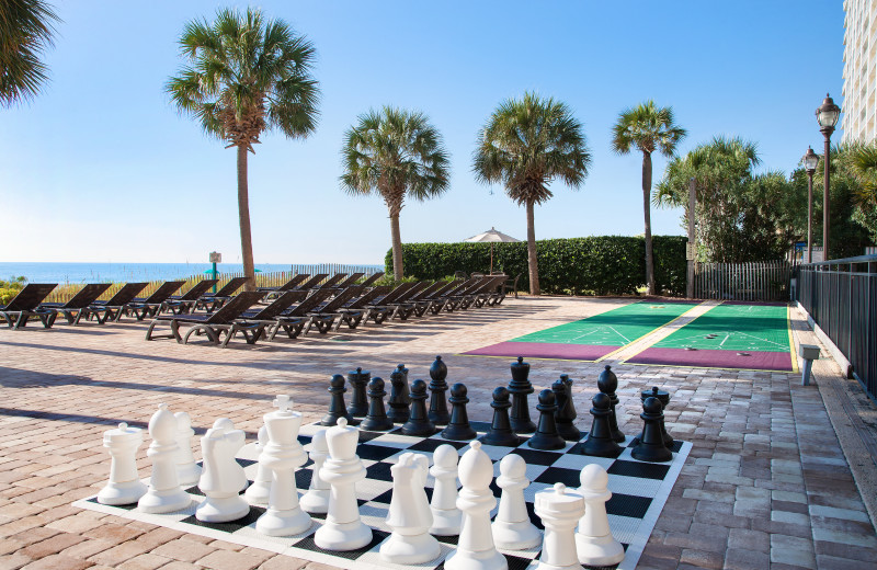 Giant chess at The Breakers Resort.