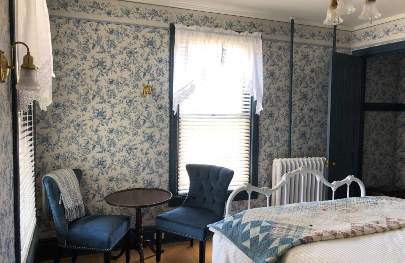 Guest room at Ellery House.