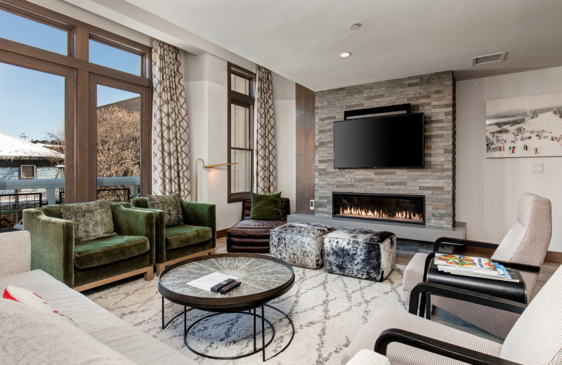 Rental living room at Park City Rental Properties.