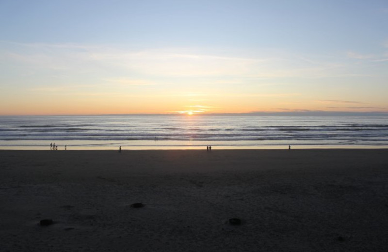 Sunrise on the beach at The Tolovana Inn.