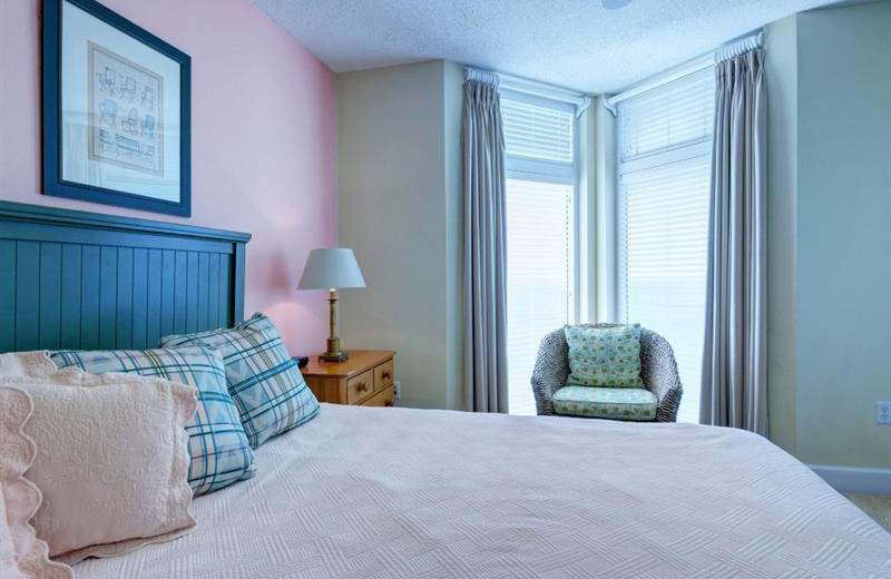 Rental bedroom at Newman-Dailey Resort Properties, Inc. 