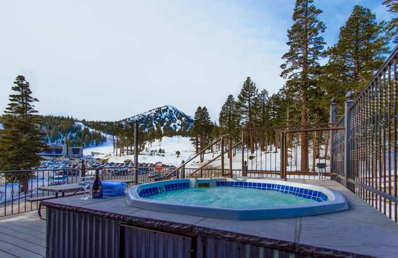 Hot tub at Austria Hof Lodge.