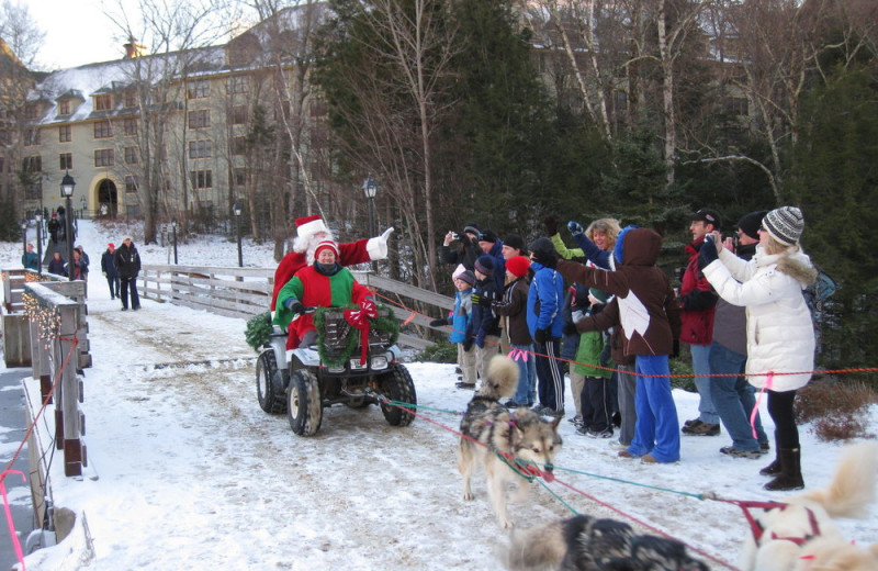 Santa at Waterville Valley.