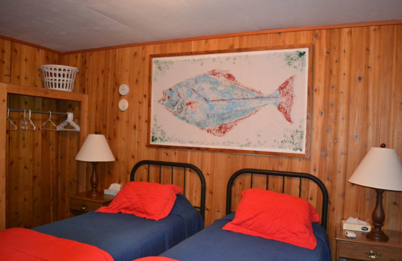 Guest room at Zachar Bay Lodge.