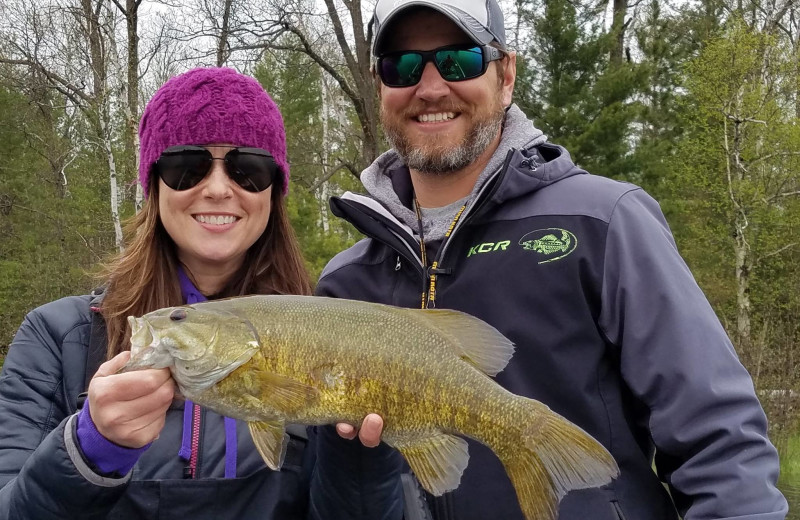 Fishing at Cliff Lake Resorts.