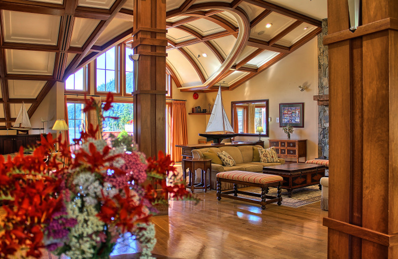 Lobby at Poets Cove Resort & Spa.