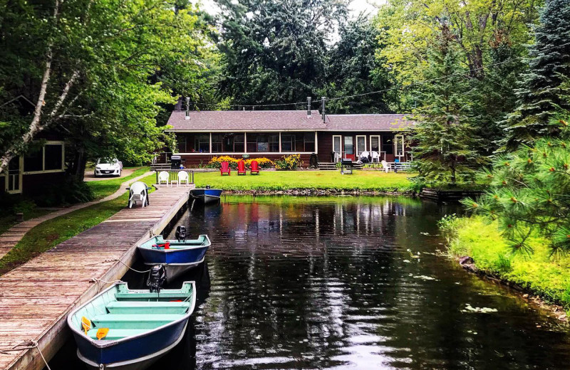 Cabin exterior at Patterson Kaye Resort.