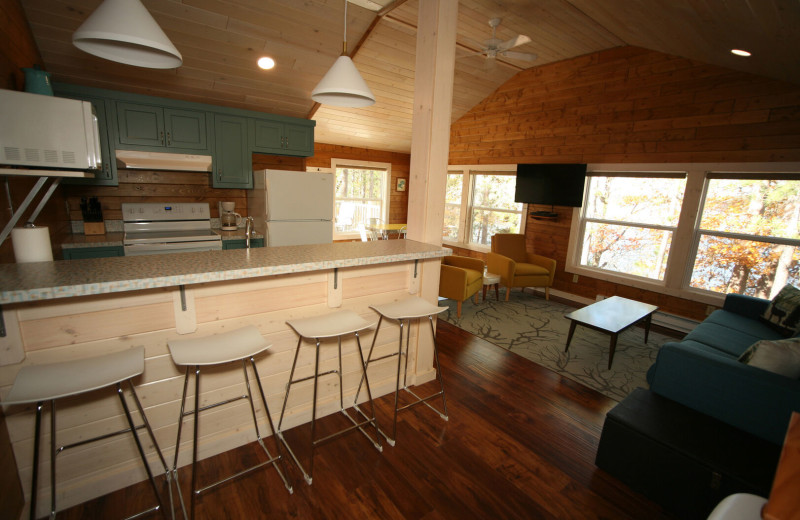 Cabin interior at Lakeland Rental Management.