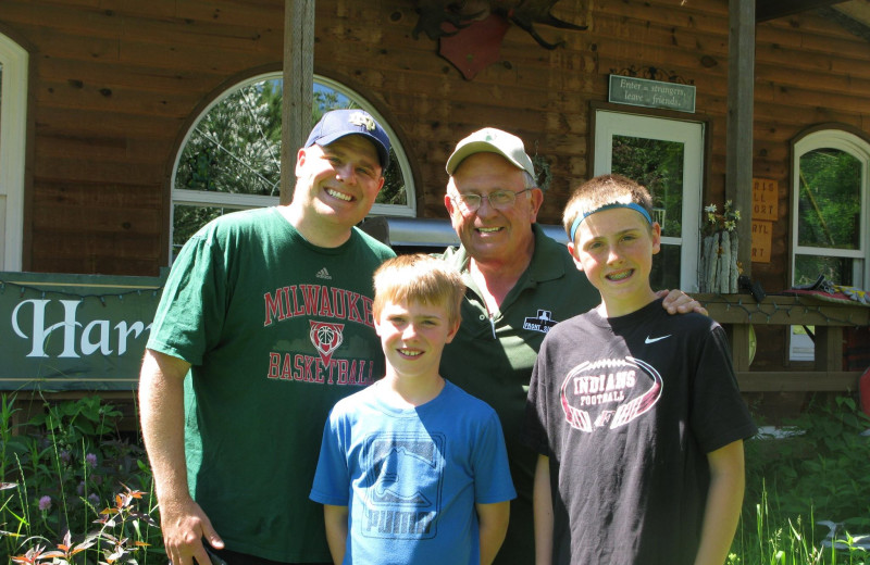 Family at Harris Hill Resort.