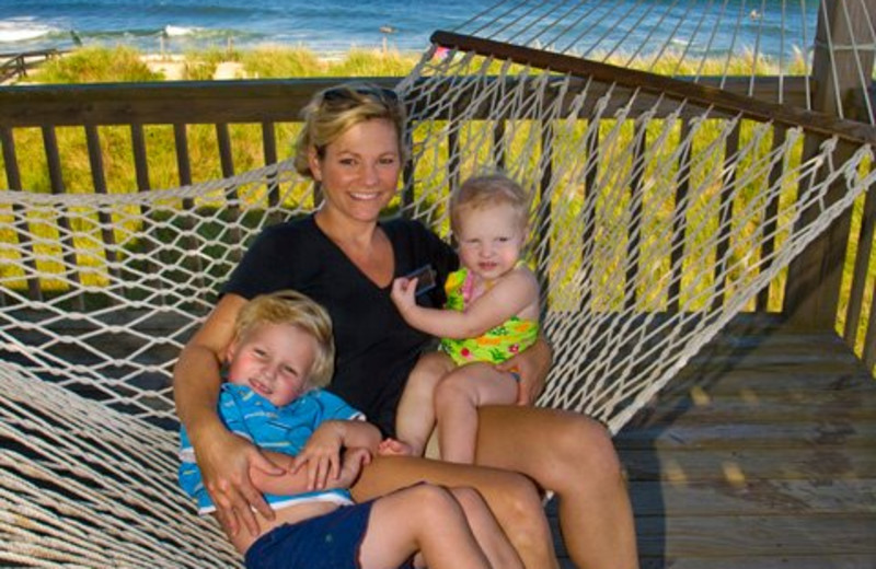 Family On Hammock at Hatteras Realty 