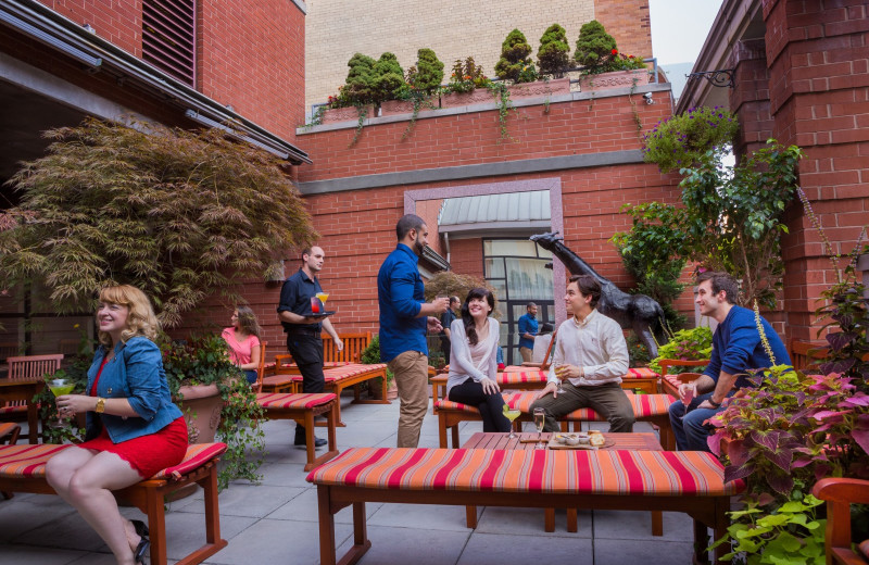 Patio at Hotel Giraffe by Library Hotel Collection.