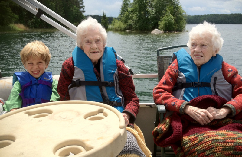 Boating at Buckhorn on Caribou Lake.