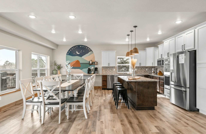 Rental kitchen at Branson Vacation Rentals.