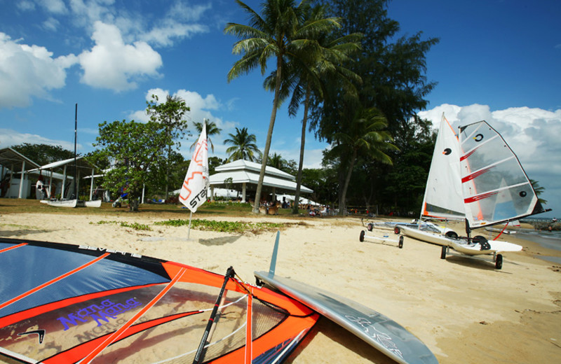 The beach at Mana Mana Beach Club.