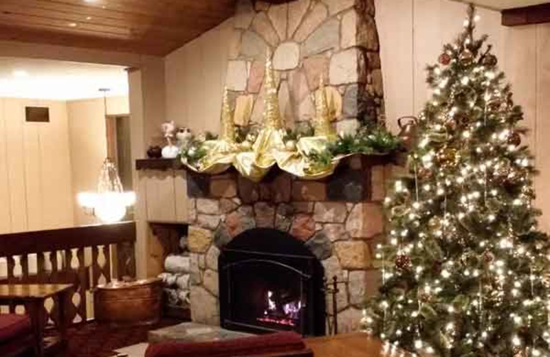 Christmas decor at Cragun's Resort and Hotel on Gull Lake.