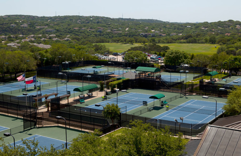 Tennis courts at Omni Barton Creek Resort & Spa.