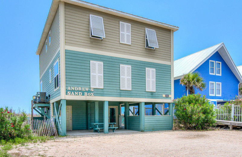 Rental exterior at Sunset Properties.
