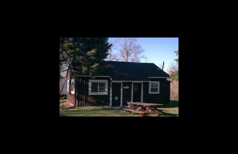 Cabin exterior at Woodhaven Resort.